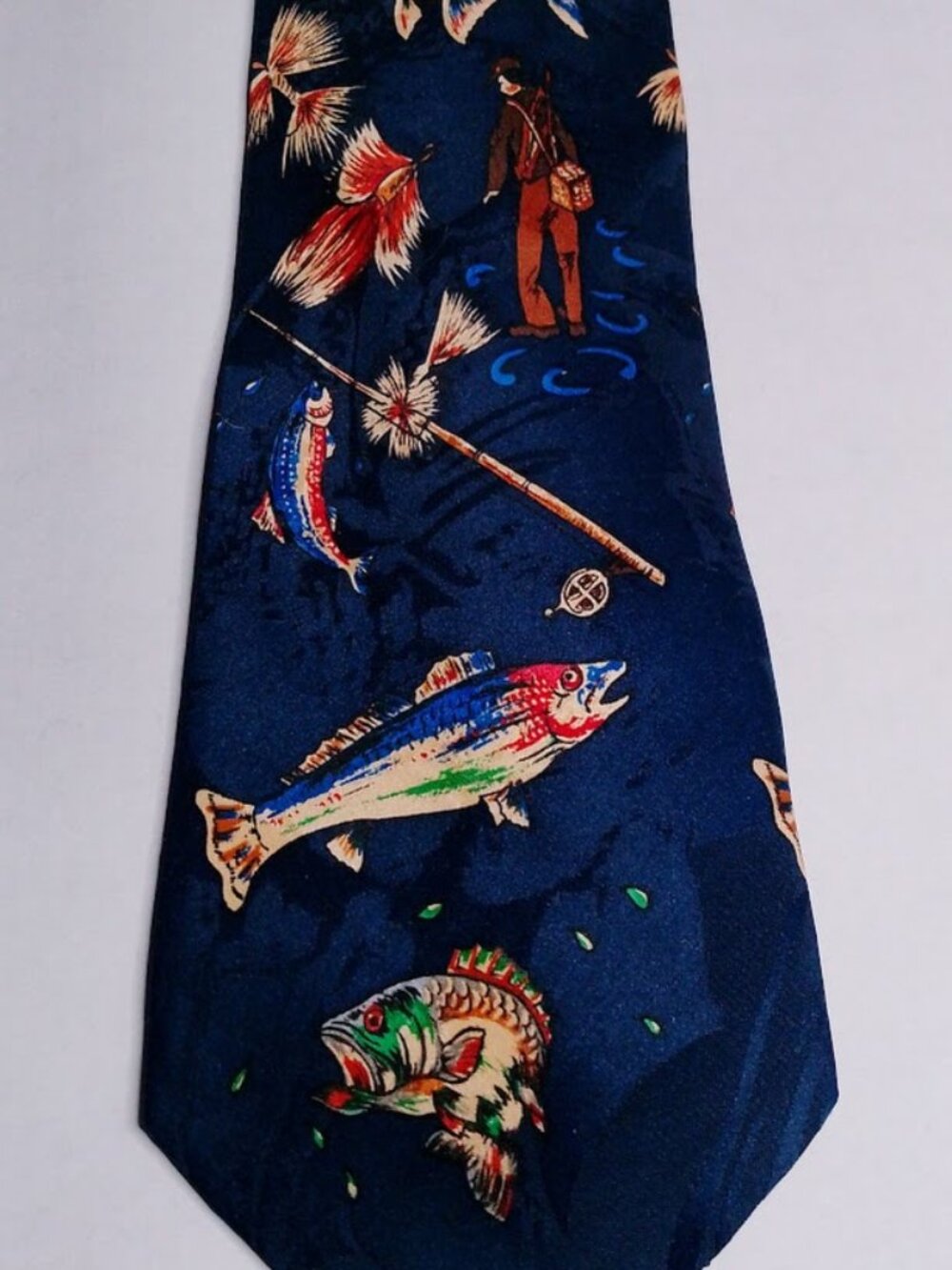 VINTAGE Necktie - Fishing